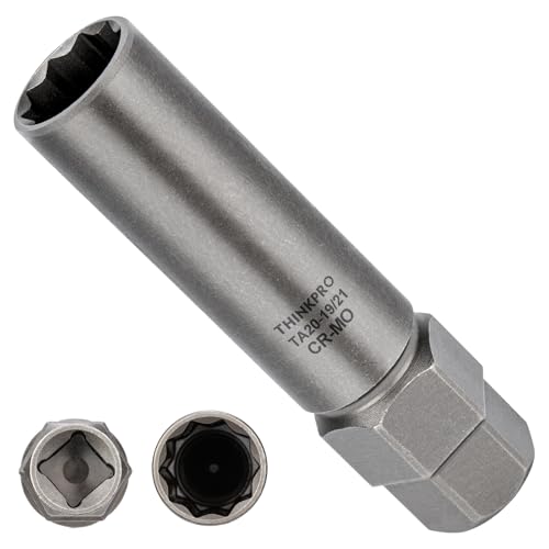 10 Spline Lug Nut Socket for Ta20 19/21 10 Spline Lug Nut Key | Dual Drive 10 Point Wheel Lock Key, Compatible with Bimecc 10 Point Socket - color: Ta20-19/21