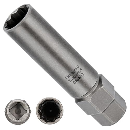 10 Spline Lug Nut Socket for Ta20 19/21 10 Spline Lug Nut Key | Dual Drive 10 Point Wheel Lock Key, Compatible with Bimecc 10 Point Socket - color: Ta20-19/21