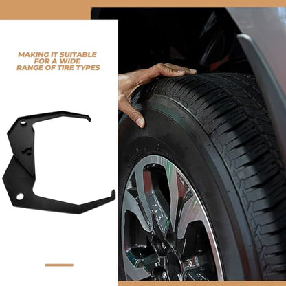 Abaodam Portable Tire Rim Width Measuring Tool Sturdy Plastic Caliper for Wheel and Tire, Resistant to Damage, for Vehicle Repair Equipment and Personal Automotive Use