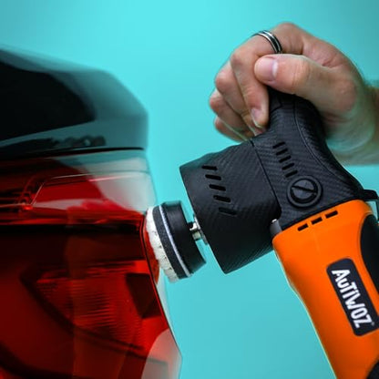 AUTIWOZ Mini Polisher, 2/3Inch Small Buffer Polisher, 630W with 12mm Random Orbital, Dual Action Car Polishers and Buffers for Car Detailing, Headlight Polishing, 2500-7000RPM with Soft Start, W02 - size: k1
