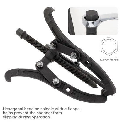 ChgImposs 10 Inch 2 Jaw / 3 Jaw Gear Puller, Multifunction Standard Carbon Steel Bearing Puller with 4 Single Hole Claw Pullers for Car/Mechanical Repairing - size: 10 Inch