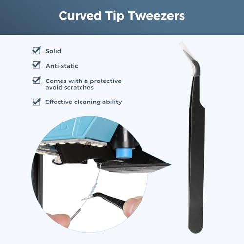 Sovol 3D Printer Tools Kit, 17Pcs 3D Printer Accessories with L-Size Extruder Nozzle Cleaning Tool, 0.4mm Nozzle Cleaning Parts, Multifunctional Wrench, MK8 Socket Wrench; Bent Tip Tweezer and Cutter - style: 17 Pcs