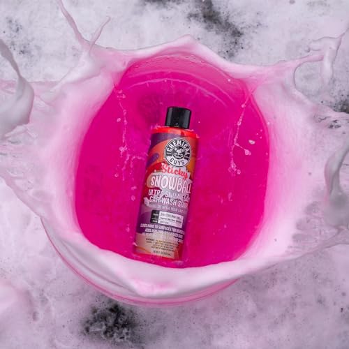 Chemical Guys CWS21516 Sticky Snowball Ultra Snow Foam Car Wash Soap (Works with Foam Cannons or Bucket Washes) Safe for Cars, Trucks, Motorcycles, RVs & More 16 fl oz, Cherry Scent - size: 16 Fl Oz (Pack of 1)