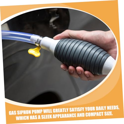 Transfer Pump Kit Manual Siphon Pump for Oil Gas Flexible Hose Construction for Automotive Use Versatile Fluid Extractor for Cars Trucks More