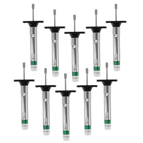 TOYANDONA Tire Tread Depth Gauge Tool Color Coded Tire Depth Indicator 10pcs with Accurate Measurement and Universal Fit Stainless Steel and Plastic Construction