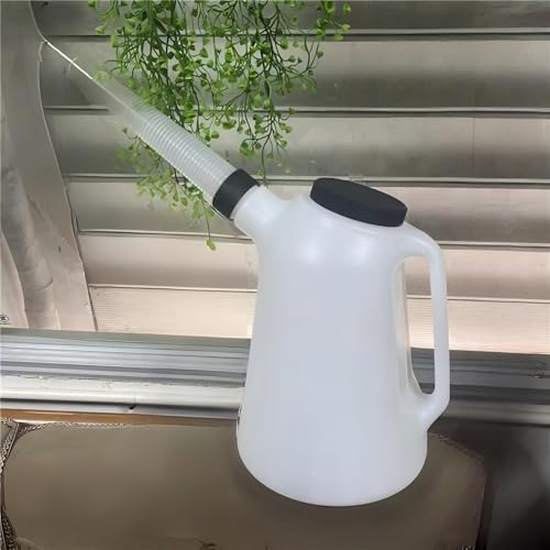 Oil Jug, Oil Measuring Container Automotive and Flexible Oil Funnel Set Oil Dispenser Automotive Motor Oil Container with Lid and Cap (3 Quart) - size: 3 Quart