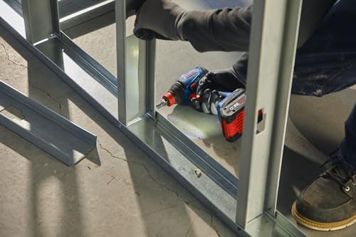 Bosch GDX18V-1860CN 18V Connected-Ready Two-In-One 1/4 In. and 1/2 In. Bit/Socket Impact Driver/Wrench (Bare Tool) | 1, 860 In-Lb Torque, 1/4 in Hex and 1/2 in Square Drive, Brushless Motor, 3-Speed Plus Advanced Modes, Connected-Ready - style: Industrial