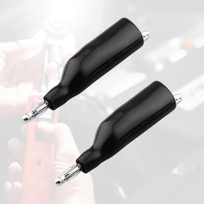 Compatible with Power Probe PPTK0023 4mm Banana Jack to Alligator Clip | Replacement Automotive Circuit Tester Multimeter Probe Connector Insulated Clamp 2Pcs