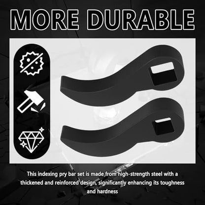 2PCS Pry Bar Wrench Adapter Head,1/2" and 3/8" Square Multi Angle Wrench Adapter,CV Axle Removal Tool as Cow Horn Crowbar Adapters Head Tool for Tight Space/Car Repair - color: Style 2