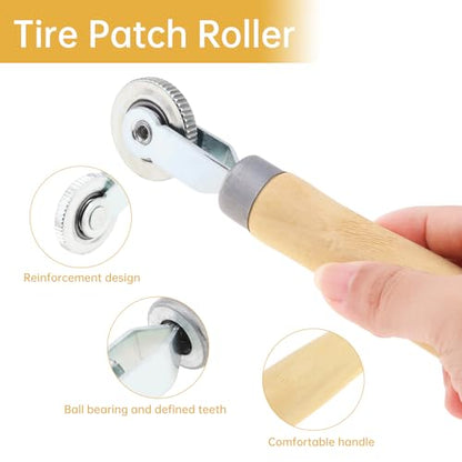 Tire Repair Patch Tools Tyre Buffing Wheels 40 mm 25 mm Tire Patch Roller Scraping Cutter for Car Tire Grinding Polishing Accessories Kit (25mm+40mm) - size: 25mm+40mm