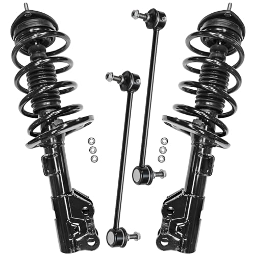 Detroit Axle - Front Struts Sway Bars for 2014 2015 2016 2017 Mazda 6, Struts with Coil Spring Assembly Sway Bar End Links Replacement Suspension Kit [with Automatic Trans] - size: 4QS50696/ sway kit