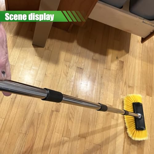 ZIMISI 59" Car Wash Brush with Long Handle, No Scratch Soft Bristle Cleaning Brush, Extendable Windshield Cleaner Tool, Car Cleaning Kit for Boat, RV, Truck, House Siding, Solar Panel (Yellow) - color: Yellow