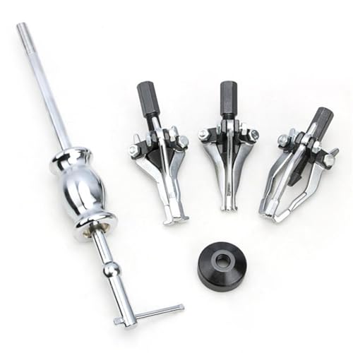 3 Jaw Gear Bearing Slide Puller Set Pulling Out Gears Bearings Tool Set Universal Internal External Gear Pulley Puller Metal Material Portable