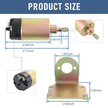JDMSPEED 60 Pound Shaved Door Handle Trunk Solenoid Popper Kit Street Rod Design to Pop Open The Toughest Doors, Hoods and Trunks 60lb - size: 60lb