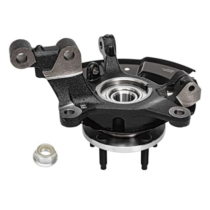 Detroit Axle - AWD Front 4pc Steering Knuckles Kit for 11-13 Ford Edge Lincoln MKX, 2 CV Axles 2 Steering Knuckles & Wheel Bearing Hubs 2011 2012 2013 Replacement - size: 4UX48708/Kit
