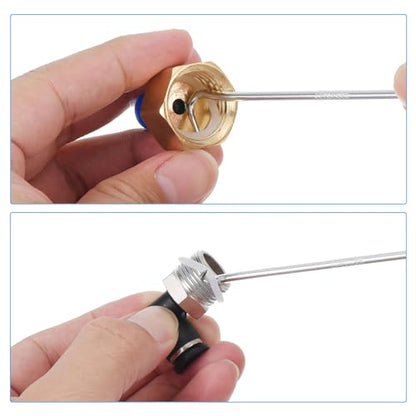 PATIKIL Hook and Pick Tool Set, Straight 90 Degree Tip 45 Degree Tip Full Hook Double Pointed Scriber for Removing Precision Oil Seal Gasket