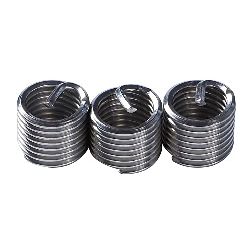 30 PCS Stainless Steel Thread Repair Kit M8x1.25mm Metric Thread Repair Insert Kit Compatible Hand Tool Set for Auto Repairing