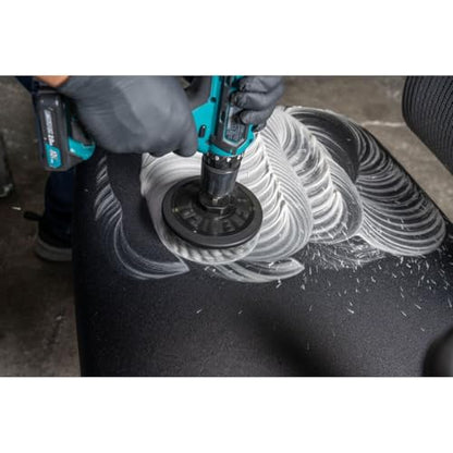 Chemical Guys, Light Duty Spinner Drill Brush Attachment, Multi-Surface | Fits any standard drill to power-scrub upholstery, fabric and carpet, gently lifting stains without hand fatigue - style: Light Duty