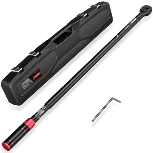 VANPO 3/4-inch Drive Click Torque Wrench, 100-800Ft-Lb, for Car, Truck | 135.5-1084Nm,48.03'' Length, Dual-Direction,48-Tooth, Heavy Duty Torque Wrench Set with a Hex Key for Tractor - size: 3/4-Inch(100-800Ft-Lb/135.5-1084Nm)