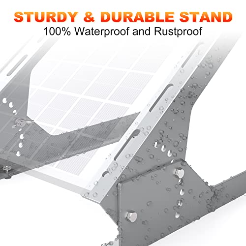 SOLPERK Solar Panel Mount - 13.8in Stand, Angle Adjustable (0-60 Degree), Mounting Brackets for 1 Solar Panel - size: Mount Bracket