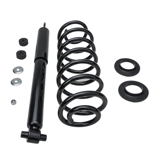 Detroit Axle - Rear Struts for 2003-2011 Ford Crown Victoria Lincoln Town Car Grand Marquis Complete 2 Struts with Coil Spring 2004 2005 2006 2007 2008 2009 2010 Replacement Ready Struts Assembly