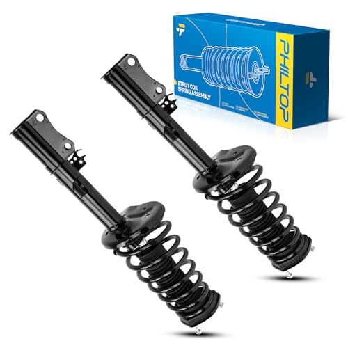 PHILTOP Rear Strut Shock Fit For Camry 1997 1998 1999 2000 2001 LE/CE/XLE, Solara 1999 2000 2001 2002 2003 Complete Struts with Coil Spring Assembly, Quick Suspension Loaded Struts 171681 171680 2PCS - size: 1997-2001 Toyota Camry