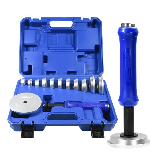 Bearing Race and Seal Driver Kit 13pc, Wheel Bearing Installer Tool | 12 driver sizes for 1-9/16" to 4-5/8" Bearings, Premium Aluminum Alloy, Anti-vibration Handle - size: 13Pcs 1-9/16" to 4-5/8"