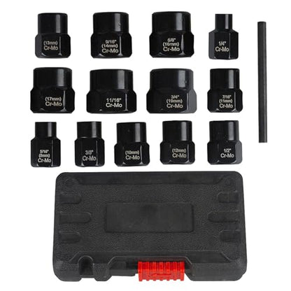 Heavy Duty 14Pcs/set Bolts Extractor Socket Suitable For Quick And Efficient Nut Removal Screws & Damaged Bolts