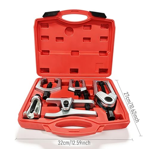 3+2 Piece Ball Joint Separator Pittman Arm Puller Pull Rod End Tool | 5-in-1 Front Service Kit, Pull Rod and Ball Joint