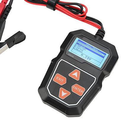 12V Car Battery Load Tester, Digital Auto Battery Analyzer, Automotive Alternator Tester for Truck SUV, Color TFT LCD Screen, Wide Application for All 12V Batteries