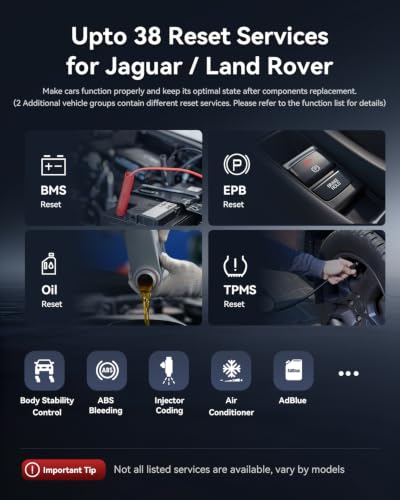 iCarsoft LR V4.0 Bidirectional Diagnostic Tool for Most Land Rover and Jaguar Up to 38 Resets Services Free 2 Further Vehicle Groups Lifetime Free Update Full System Scanner Live Data AutoVIN CAN FD