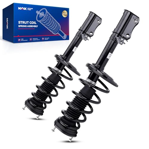 KAX Rear Struts for Toyota 2007 2008 2009 2010 2011 Camry, 2008 2009 2010 2011 2012 Avalon Rear Shocks Quick Complete Struts Assembly with Coil Spring Set of 2, Replace 172309 172310 | Replace OE 172309,172310,for 2007-2011 Camry 2.4L/3.5L,2010-2011 Camry