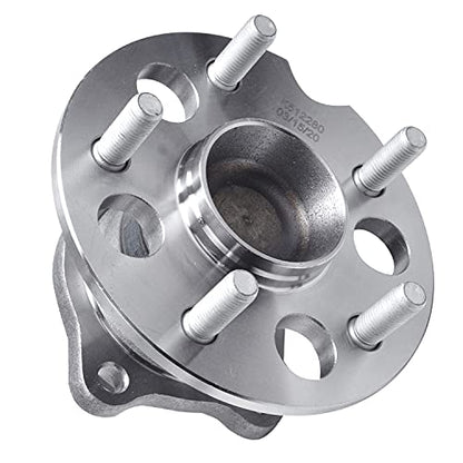Detroit Axle - FWD Rear Wheel Bearing Hubs for 2004-2010 Toyota Sienna, Pair Wheel Bearing and Hubs Assembly Set Replacement 2005 2006 2007 2008 2009 Sienna - style: 512280 x2/Pair