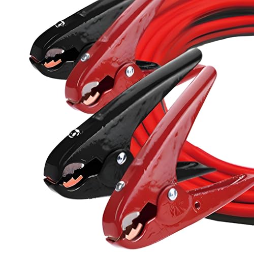 Master Mechanic 2-Gauge Heavy Duty Jumper Cables for Car and Truck Battery Quick Start Kit with Copper Clamps, Automotive Power Accessories, 20-Ft