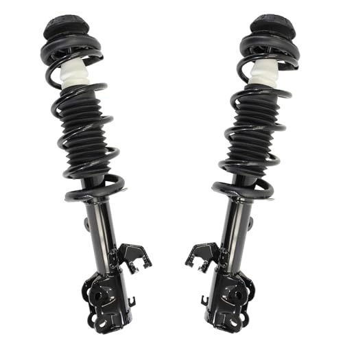 Detroit Axle - 2 Front Struts for 2012-2020 Nissan Versa 2014-2019 Versa Note, 2013 2014 2015 2016 2017 2018 2019 Struts with Coil Spring Assembly Suspension Shock Ready Strut Replacement - size: 11358_11359/Pair