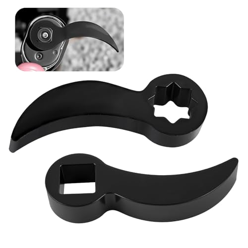 2PCS 8-point/4-point Pry Bar Wrench Adapter,Adjustable CV Axle Removal Tool with 1/2" Drive Port,Bull Horn Half Shaft CV Joint Removal Tool as Crowbar Head Tools