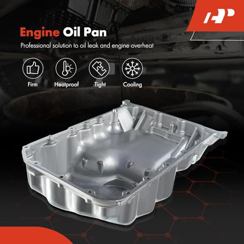 A-Premium Engine Oil Pan Sump with Drain Plug Compatible with Honda Accord 1998-2002, Odyssey 1999-2004 & Acura CL 1997-1999, TL 1999-2001, Replaces 11200-P8A-A00, 11200-P8F-A00
