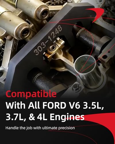 Camshaft Holding Tool Kit with Tension Tool, OE# 303-1248, 303-1530 | Engine Timing Tool Kit Timing Alignment Holder Tool for Ford 3.5L EcoBoost Upgraded GT F150 Expedition Lincoln Navigator - color: 303-1655