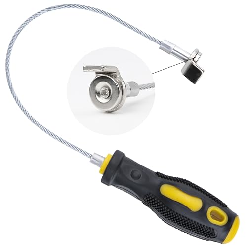 Magnetic Oil Drain Plug Remover Tool, Oil Drain Plug Remover Instrument | Strong Magnetic Drain Plug Tool, Anti Scald Sump Plug Removal Tool, Universal Flexible Oil Plug Removal Tool (14 Inch)