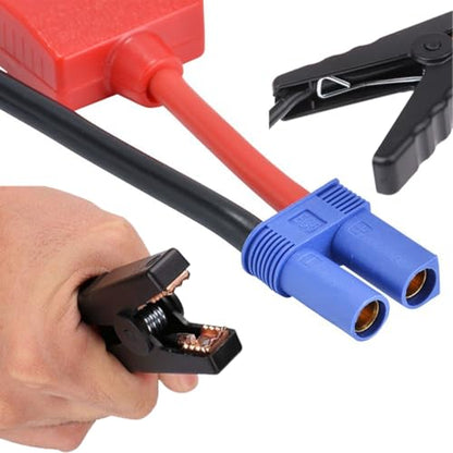 EC5 Jump Starter Cable with Battery Clamps for 12V Emergency Portable 10AWG Car Jump Start Battery Booster Cable Replacement Alligator Clips-Booster Jumper Cables -Car Jump Starter Battery Clips - color: EC5-Anti reverse charging