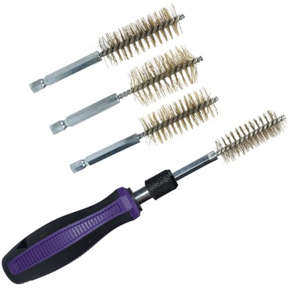 19 Pieces Injector Seat and Manhole Cleaning Set, Universal Injector Seat Cleaning Brush Kit, Injector Nozzle Sealing Tool for Most Diesel Engines.