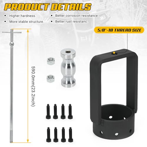 3.75 Inch CV Axle Shaft Puller Tool Kit with Slide Hammer, Heavy Duty CV Axle Removal Tool for Cars (with Slide Hammer) - size: with Slide Hammer