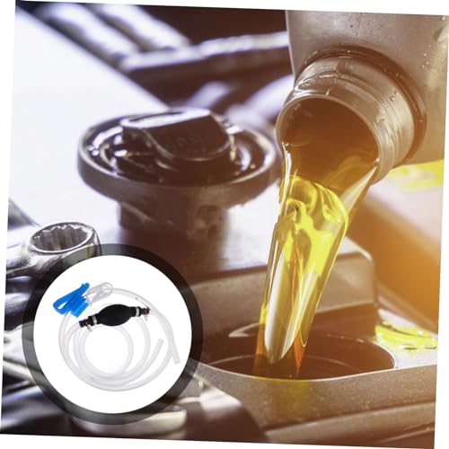 Zerodeko 1set Hand Gas Pump Siphon Hose Manual Fuel Transfer Pump Kit for Gas Oil Fluid Siphon Hose for Automotive Use Lightweight and Easy to Operate