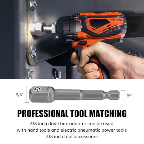 Valkynos Bolt Extractor Kit 14 Pcs | Hex Drive, Cr-Mo Steel, Stripped Removal Set, Easy Out Remove Rusted, Frozen, Damaged, Rounded-Off Bolt Nut Screw
