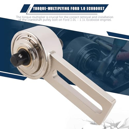 1:5 Torque Multiplier Set for Ford 1.0/1.1 EcoBoost & Duratec Engines, 21mm/24mm Sockets, Crankshaft Pulley Bolt Tool, Compatible with OEM 303-1611/303-1611-01/303-1611-02