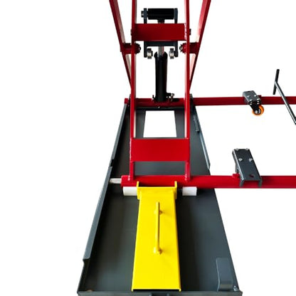 KT-X77 7000 lbs Scissor Lift - 110V Portable Car Lift for Cars SUVs Light Trucks, 39.37" Max Height, Heavy Duty Quick Jack Adjustable for Garage Shop, Fit Low-Profile Cars