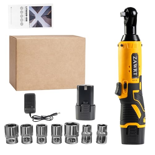 12V Cordless Electric Wrench, High Torque 3/8" Ratchet, Rechargeable High-Torque Automotive Repair Angle Ratchet Mounting Tool, Home Improvement Tool