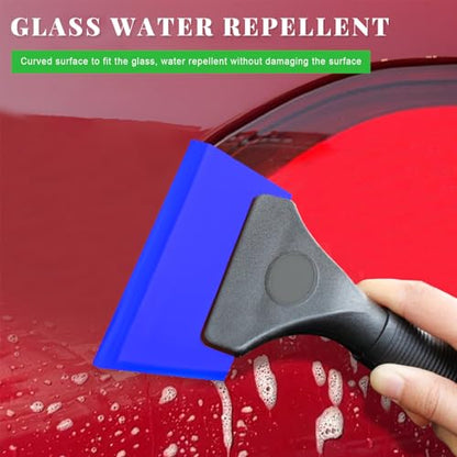 Yourkar 2 PCS Window Tint Kit Tools, Professional Vinyl Wrap Kit with Plastic Squeegee & Felt Squeegee, Universal Privacy Film Installation Tint Tools for Vehicle Glass Home (Blue) - color: Blue