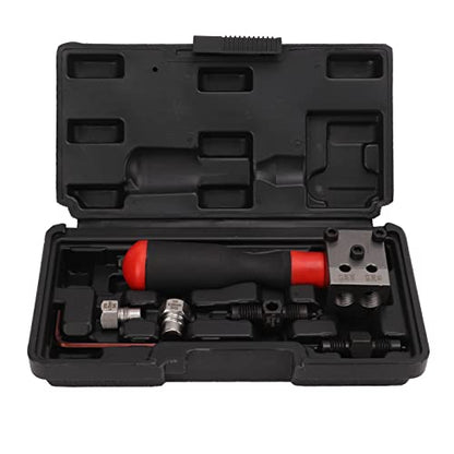 Flaring Tool Kit, 3/16in 1/4in Manual Tubing Flaring Tool Set, Universal Single Double Automotive Brake Line Tool Kit for Copper Pipe Flaring