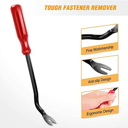 GOOACC 5 PCS Nylon Auto Trim Removal Tool Kit No-Scratch Removal Tool Kit for Car Panel & Audio Dashboard Dismantle Red - color: Red, size: 5Pcs